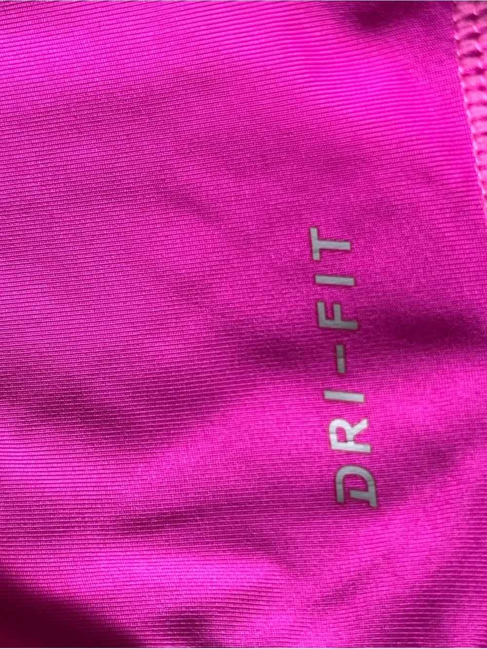 Nike Dri-FIT Kids M 9-11 Pink Gray 3/4 Sleeve Athletic Top
